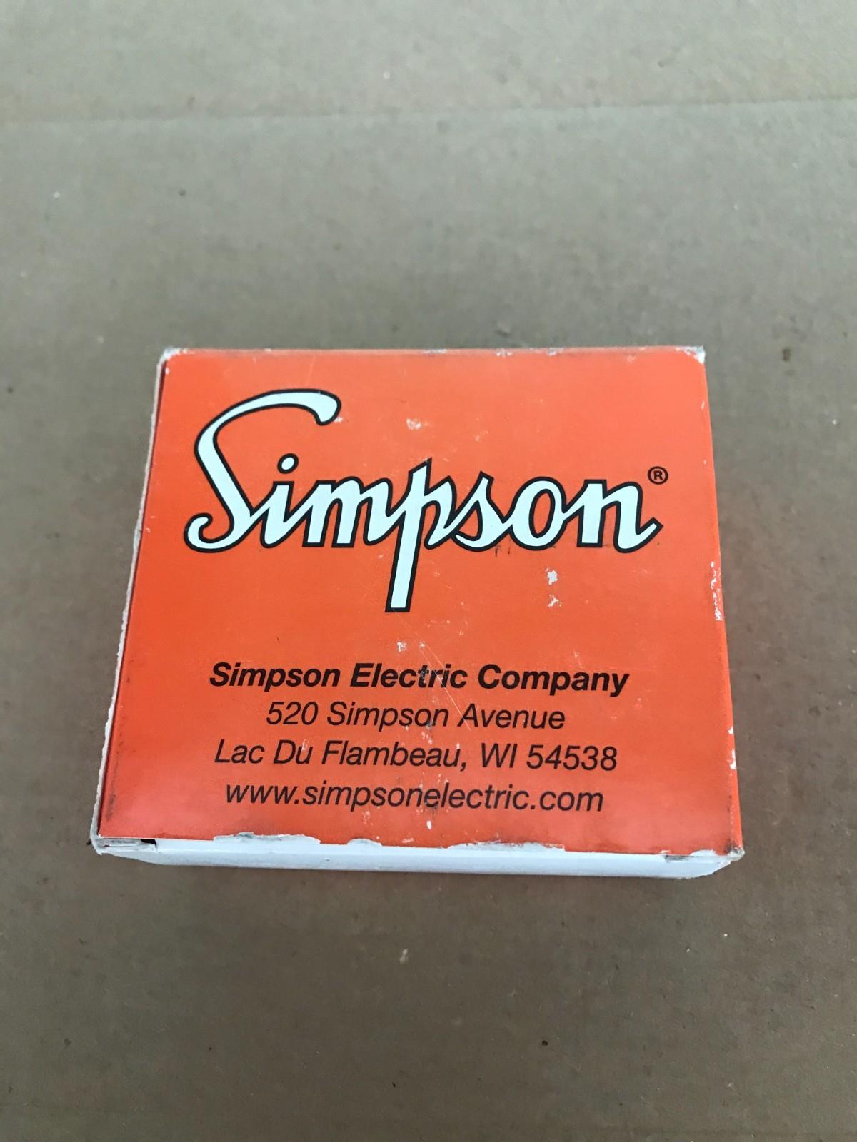 GENUINO SIMPSON ELECTRIC M23510710 MINI-MAX PANEL MEDIDOR ENVÍO RÁPIDO