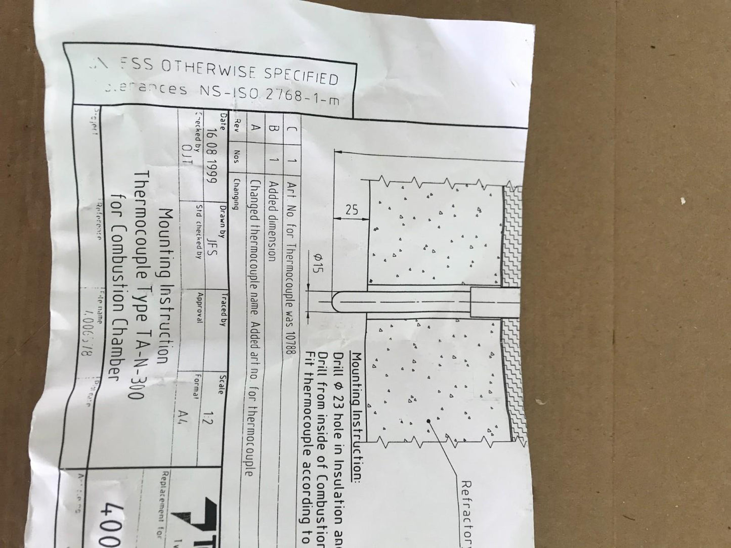 TEAMTEC TYP N TEMPERATURSENSOR NiCrSiL-NiSiL schneller Versand
