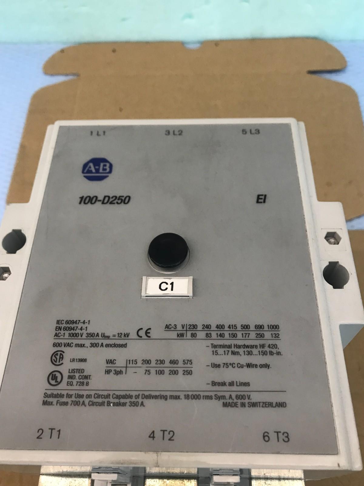 ALLEN BRADLEY 100-D250 MAGNETSCHÜTZ Schneller Versand