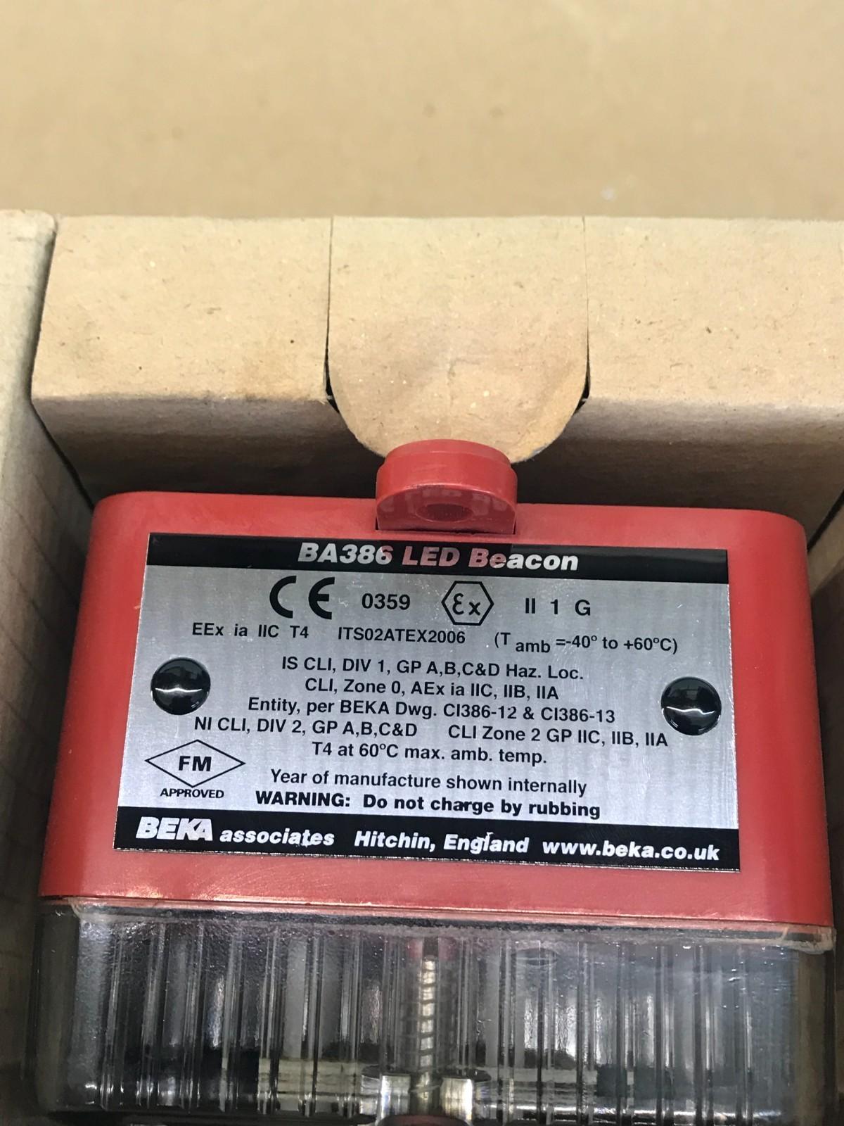 BEKA BA386 LED BEACON COLOUR AMBER Fast Shipping
