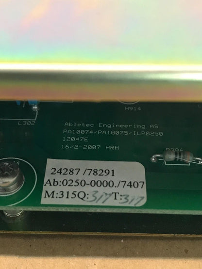 KONGSBERG ABLETEC PSU-48V POWER SUPPLY ILP0250 48VDC Fast Shipping