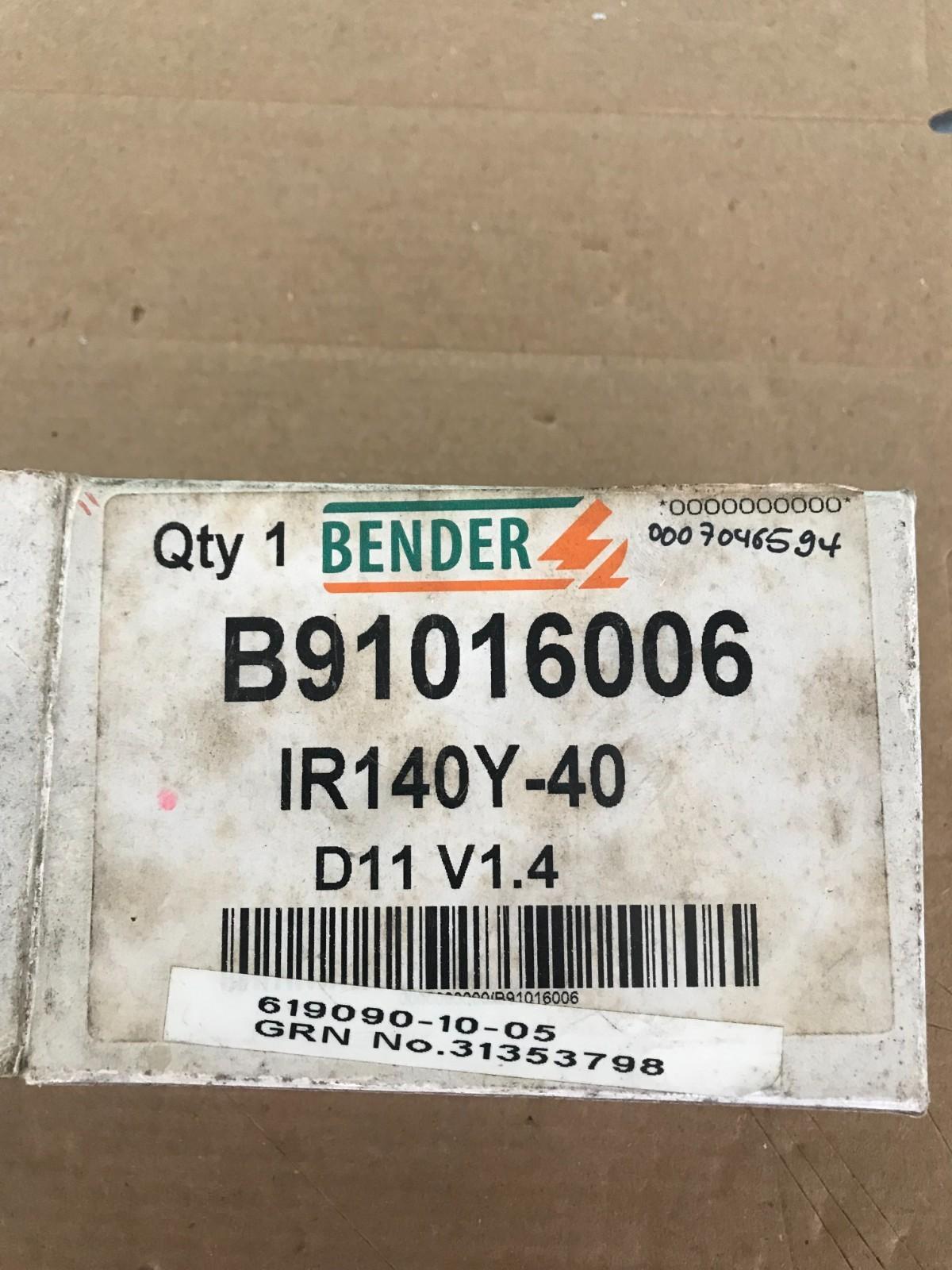 BENDER IR140Y-40 ISOLATIONSÜBERWACHUNGSGERÄT 230 VAC 300V AC Schneller Versand