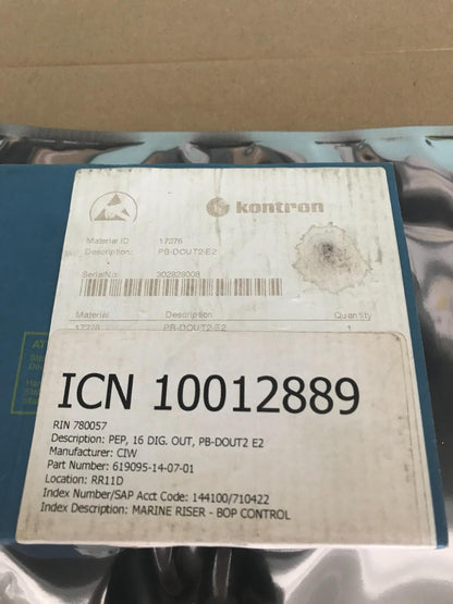 KONTRON PEP PB-DOUT2 MODPACK 619095-14-07-01 ENVÍO RÁPIDO