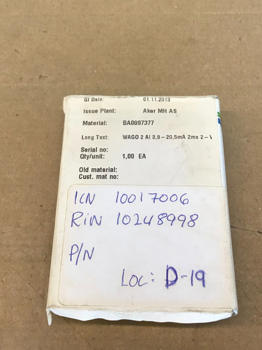 WAGO 750-466 000-003 envío rápido