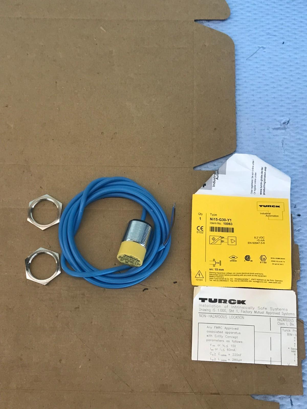 Sensor inductivo TURCK Ni15-G30-Y1 NI15-G30-Y1 envío rápido