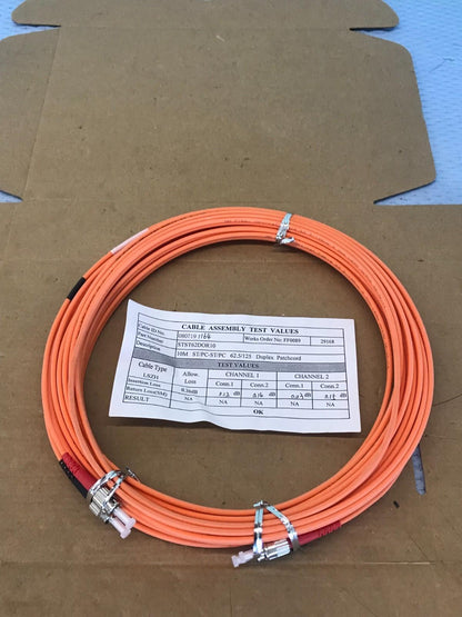 ST-ST DUPLEX PATCHCORD OPTIC FIBRE EFE073-010M STST62DOR10 Fast Shipping