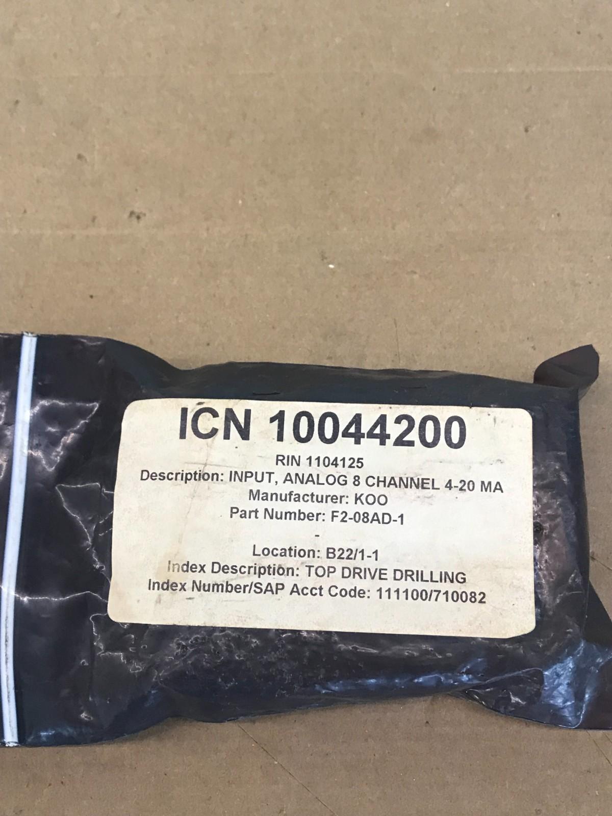 FACTS ENGINEERING F2-08AD-1 MODULE D'ENTRÉE ANALOGIQUE 4-20MA 94V-0 80MA Livr...