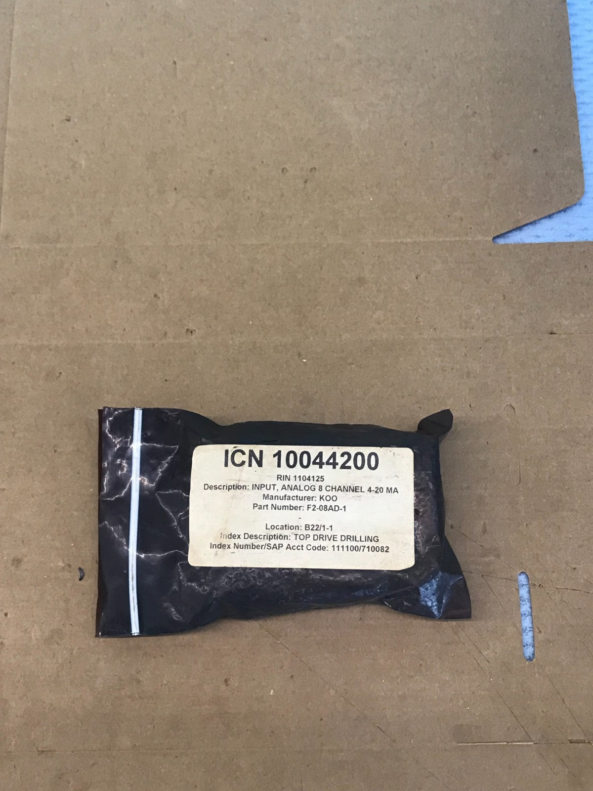 FACTS ENGINEERING F2-08AD-1 MODULO INGRESSO ANALOGICO 4-20MA 94V-0 80MA Spedi...