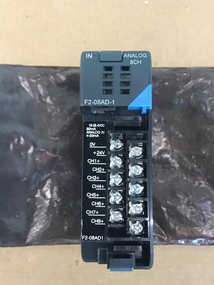 FACTS ENGINEERING F2-08AD-1 MODULO INGRESSO ANALOGICO 4-20MA 94V-0 80MA Spedi...