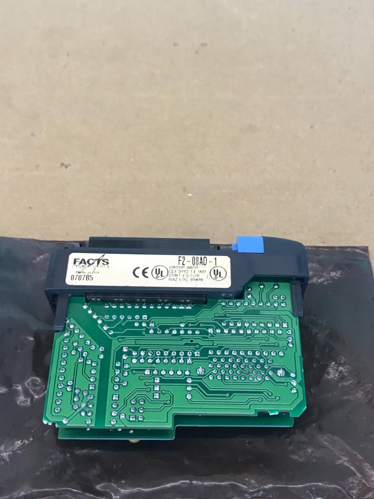 FACTS ENGINEERING F2-08AD-1 MODULO INGRESSO ANALOGICO 4-20MA 94V-0 80MA Spedi...