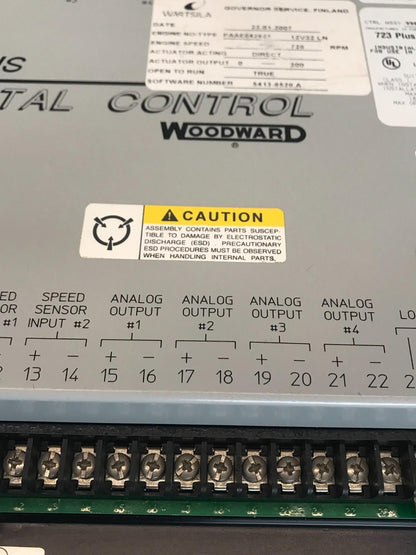 Woodward 723 Plus Digital Control 8280-5010 per Wartsila 12V32 LN spedizione ...
