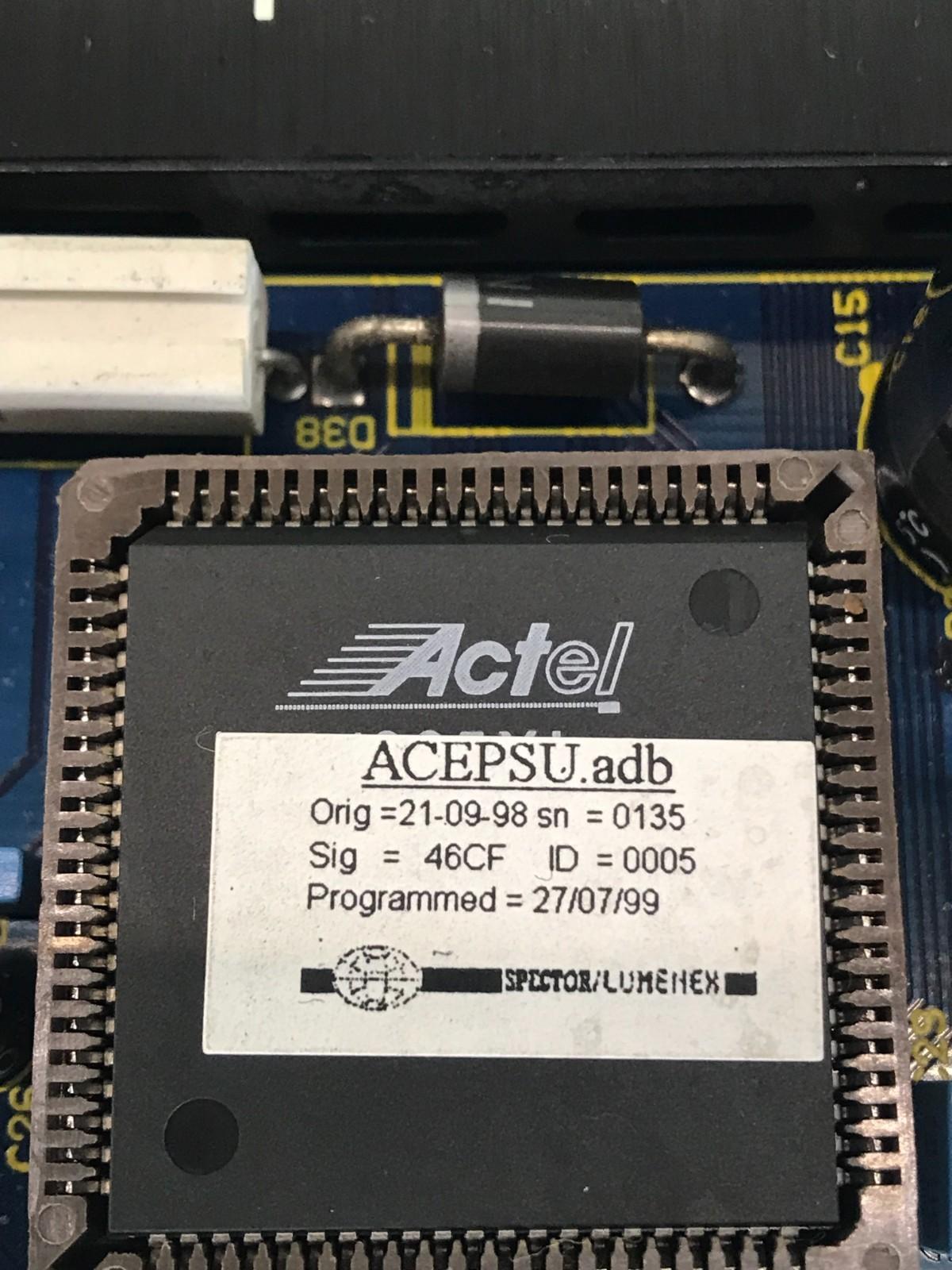 SPECTOR LUMENEX ACE100 ace/100/01/psu TARJETA DE FUENTE DE ALIMENTACIÓN DE NO...