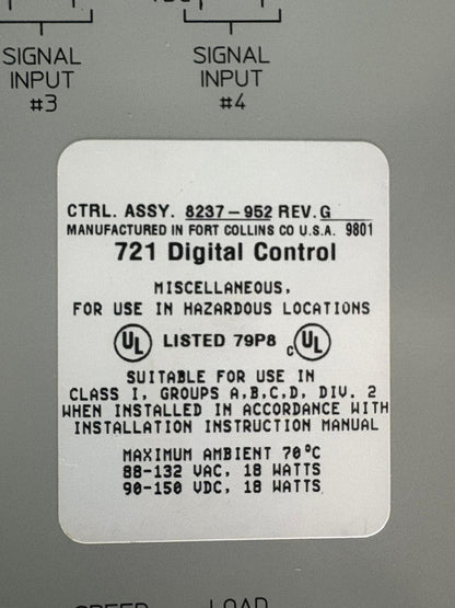 Woowdward 721 Digital Control 8237-952 Parte 8280-302 Envío rápido