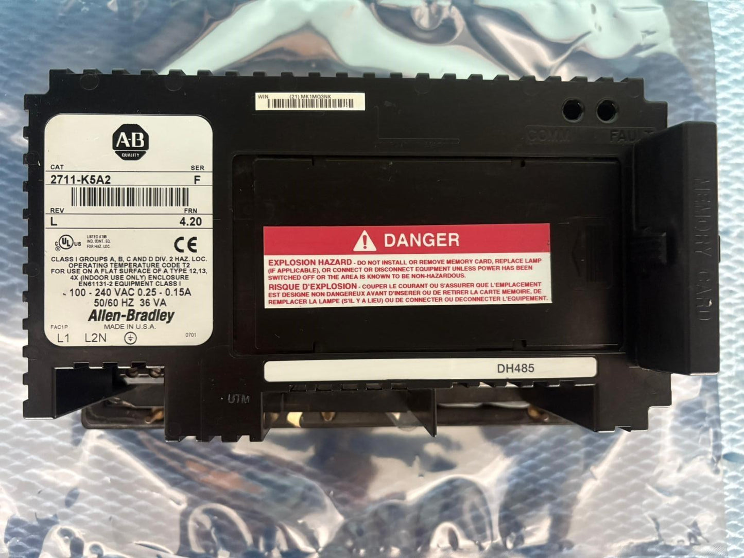 Panneau opérateur Allen-Bradley AB PanelView 550 2711-K5A2 Ser F livraison ra...