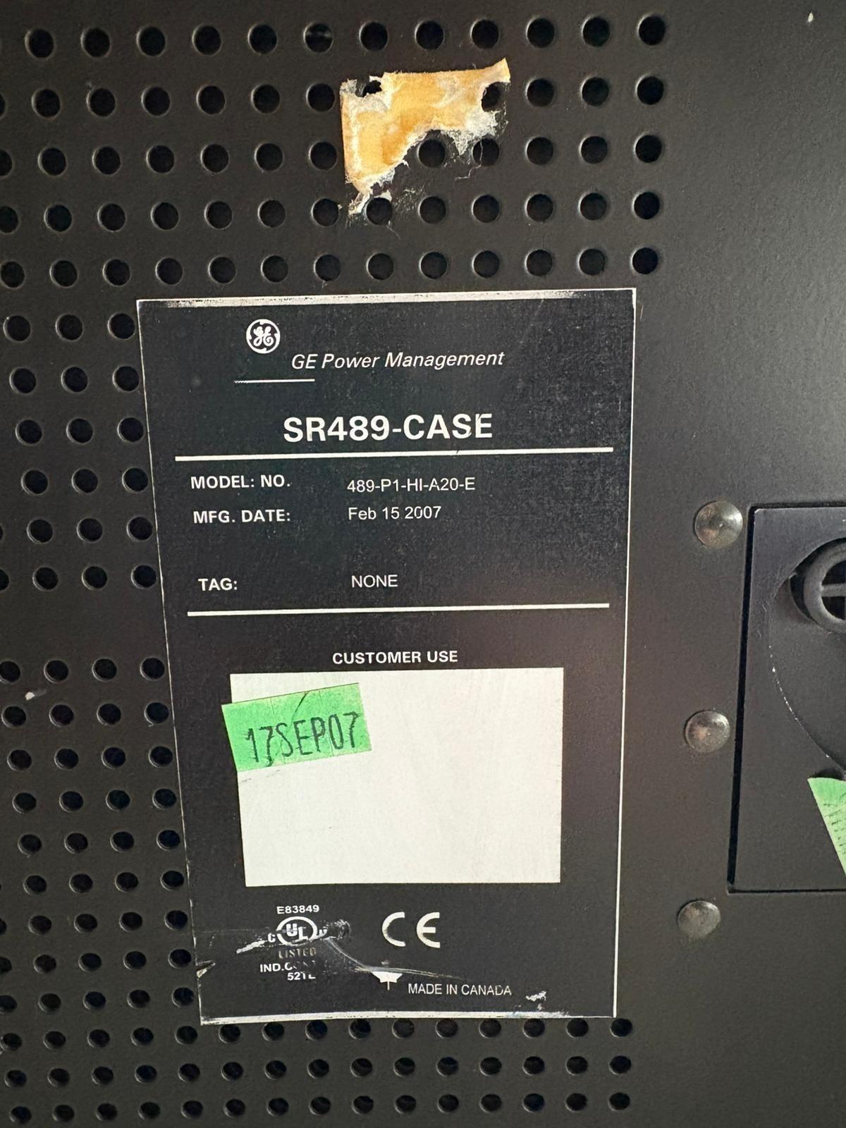 GE POWER MANAGEMENT 489-P1-HI-A20-E GENERATORE RELÈ DI GESTIONE SPEDIZIONE VE...