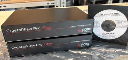 Rosse CRV-DLDFMPDVI/AUD CRV-SRDFMPDVI Crystalview Pro Fiber Digital KVM Extender