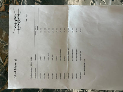 ALFA LAVAL 9999910424 KIT SERVIZI INTERMEDI spedizione veloce