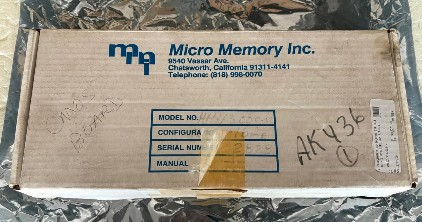 Modulo Micro Memory Inc MM-4300E-16 MM-4302E spedizione veloce