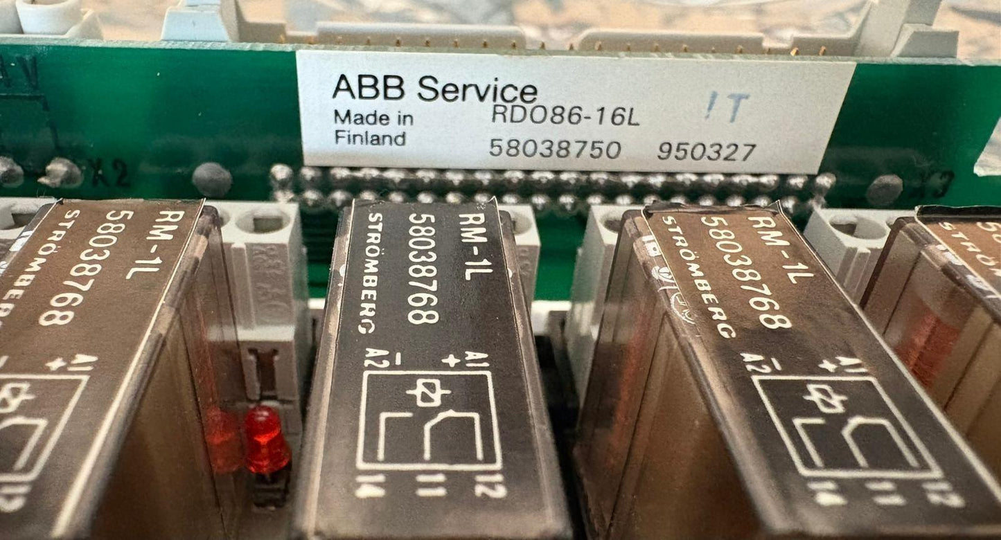 ABB Rdo86-16L Relay Unit Delcon