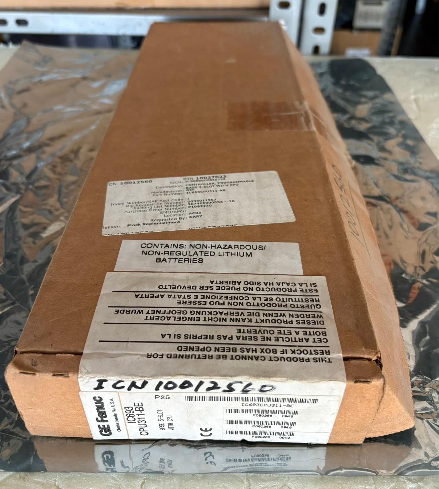 GE FANUC IC693CPU311-BE spedizione veloce
