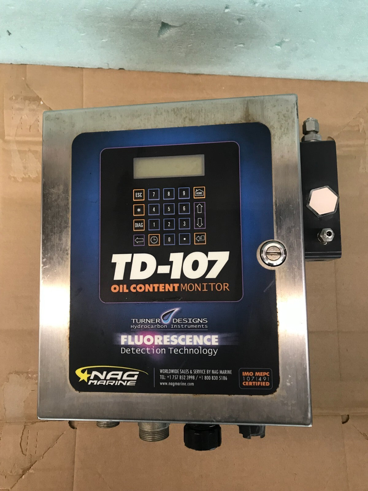 NAG MARINE TD-107c Nag2533 MONITOR CONTENUTO OLIO TD-107 103403 REV:A