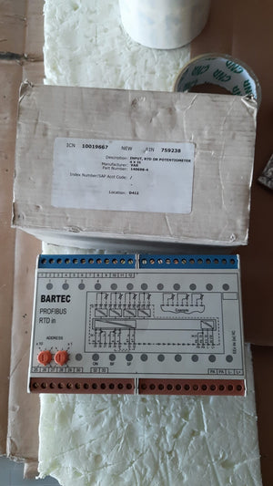 Bartec Profibus 4 x Rtd 07-7331-2307  / 0000 Analog Module