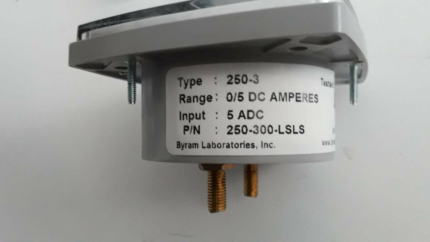 Yokogawa 250-300-Lsls, Panel Meter, 0-5 Aac, 0-5 Ac Amperes