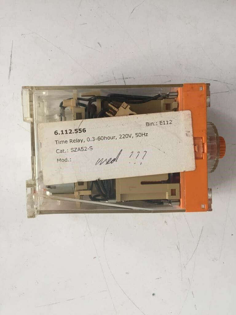 Schleicher Typ SZA52-S Time Relay0,3-60hour,220V,50Hz