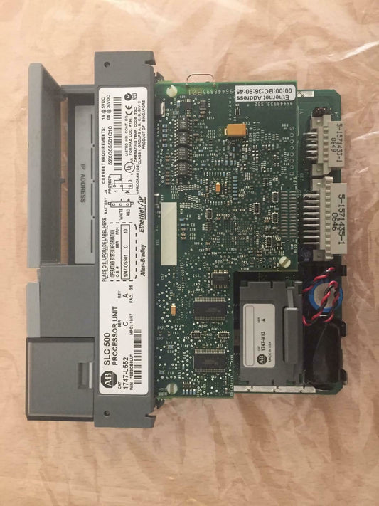 Allen-Bradley 1747-L552 Ser C Rev A SLC500 PLC Processor with 1747-M13 Memory