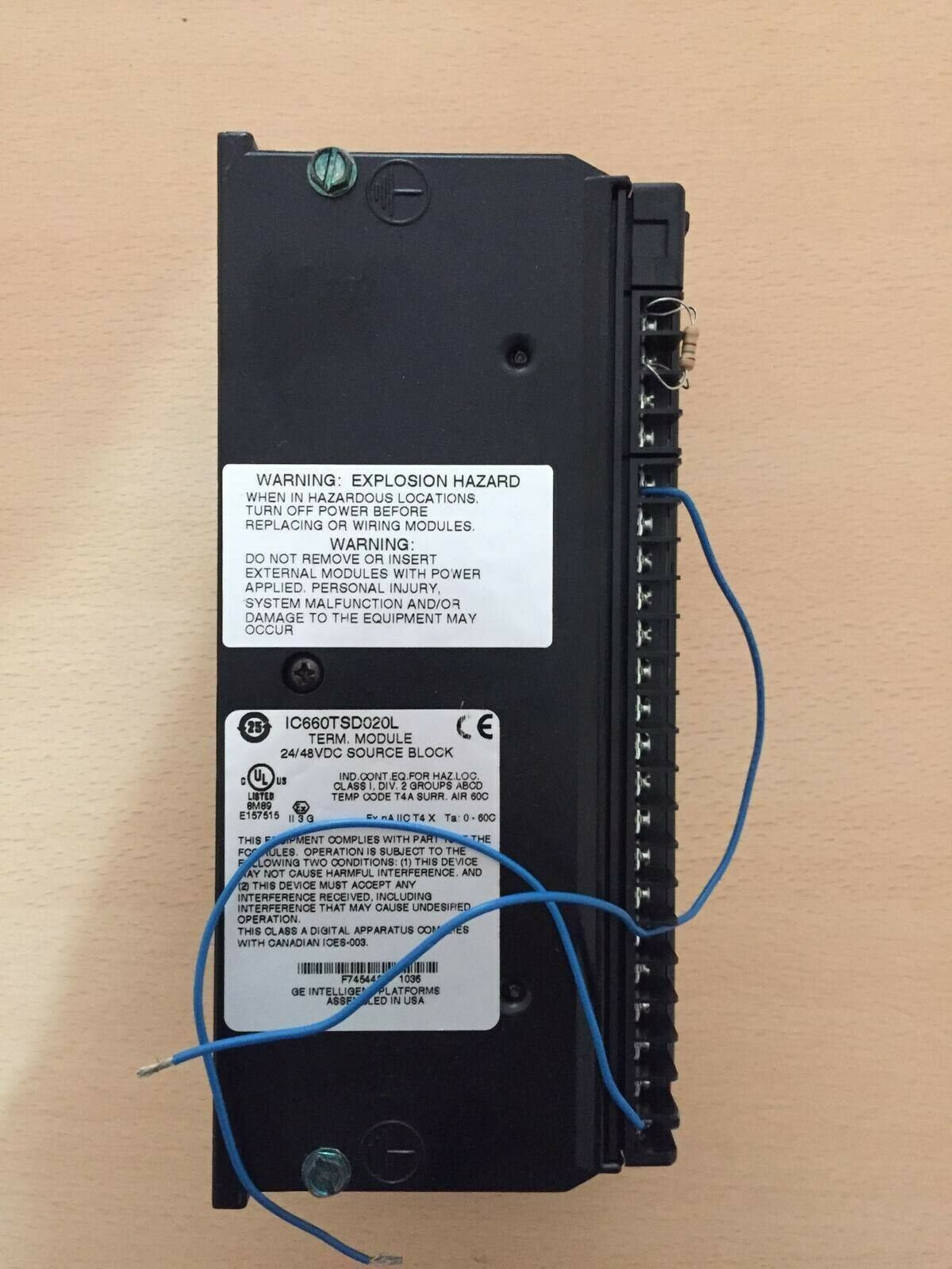 GE FANUC BLOK CAT IC660BBD02O TERM.ASM. IC660TSD020L  ELEKTR ASM IC660EBDO20Y