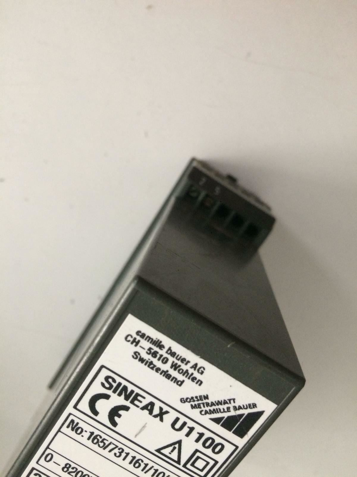 Camille BauerAG CH-5610 Wohlen Swıtzerland Sineax U1100