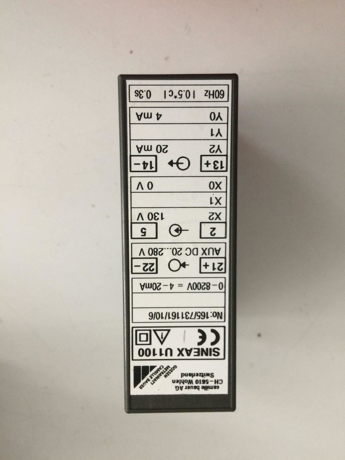 Camille BauerAG CH-5610 Wohlen Swıtzerland Sineax U1100