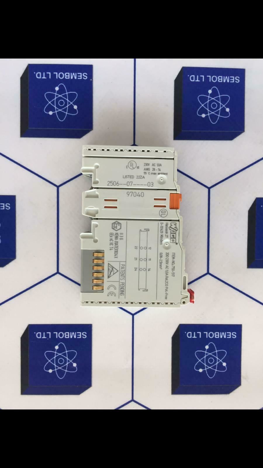 Wago 750-517 relay output module 200-250 VaC with DHL expedited shipping