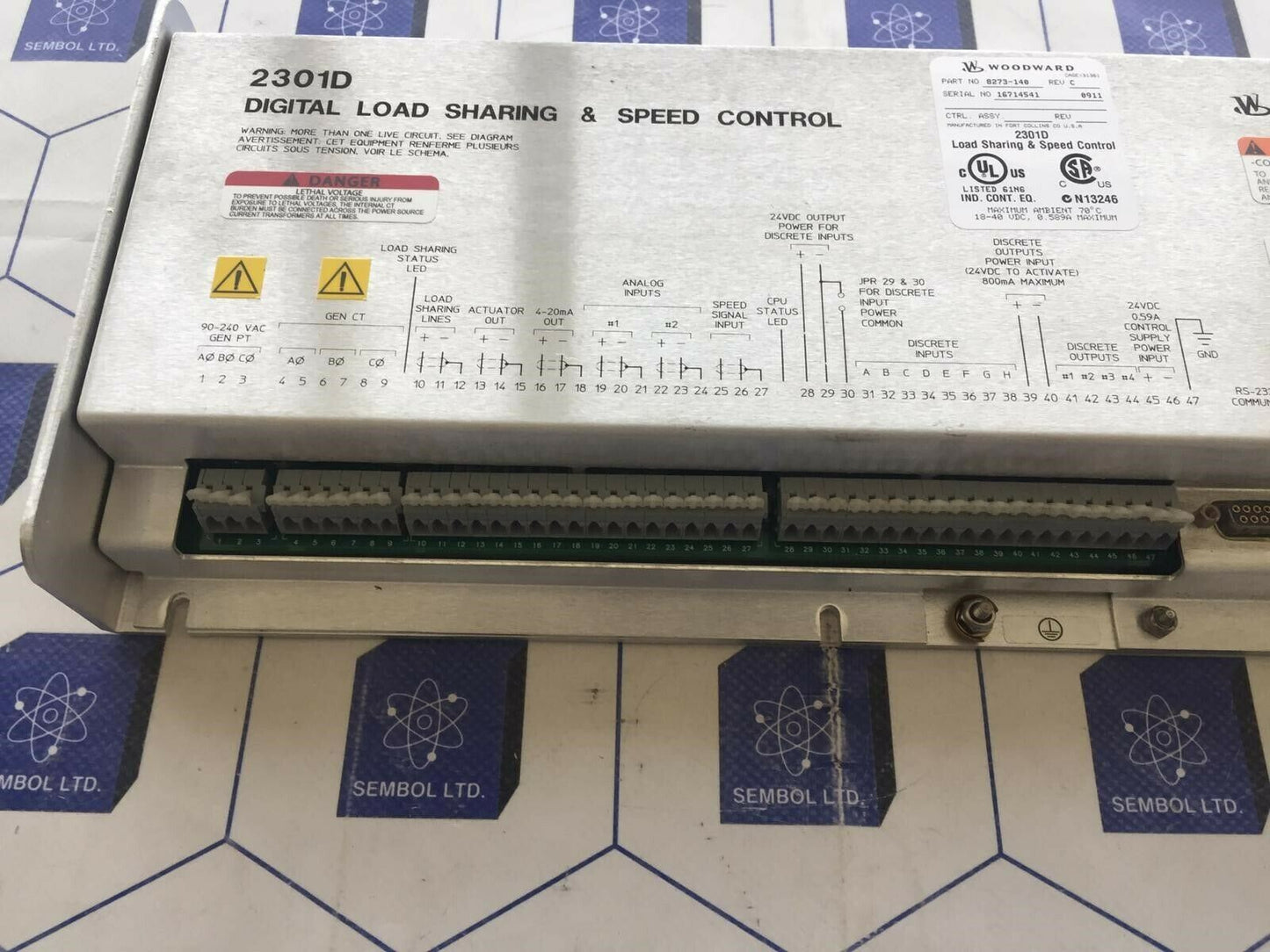 WOODWARD 8273-140 REV C (Replaces 8273-101) Free Express Shipping