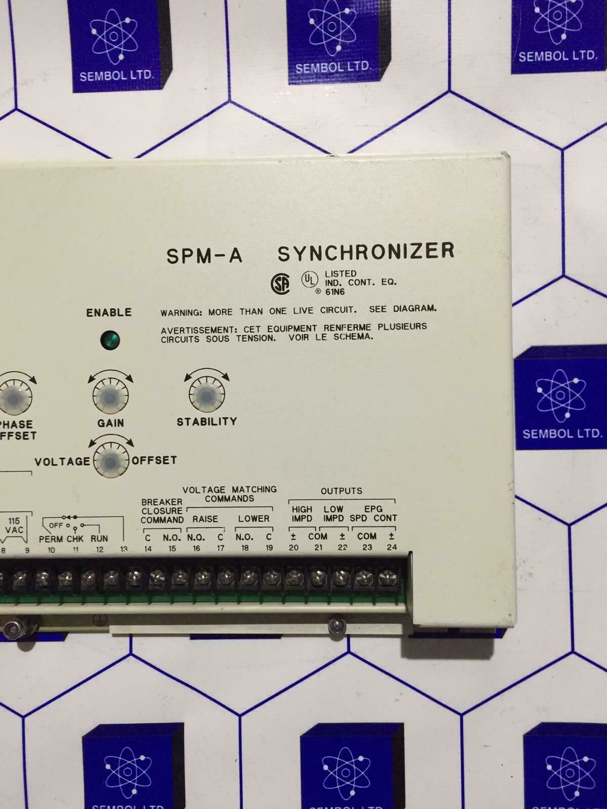 Woodward 9905-003 Rev Y Spm-a Synchronizer 9905003