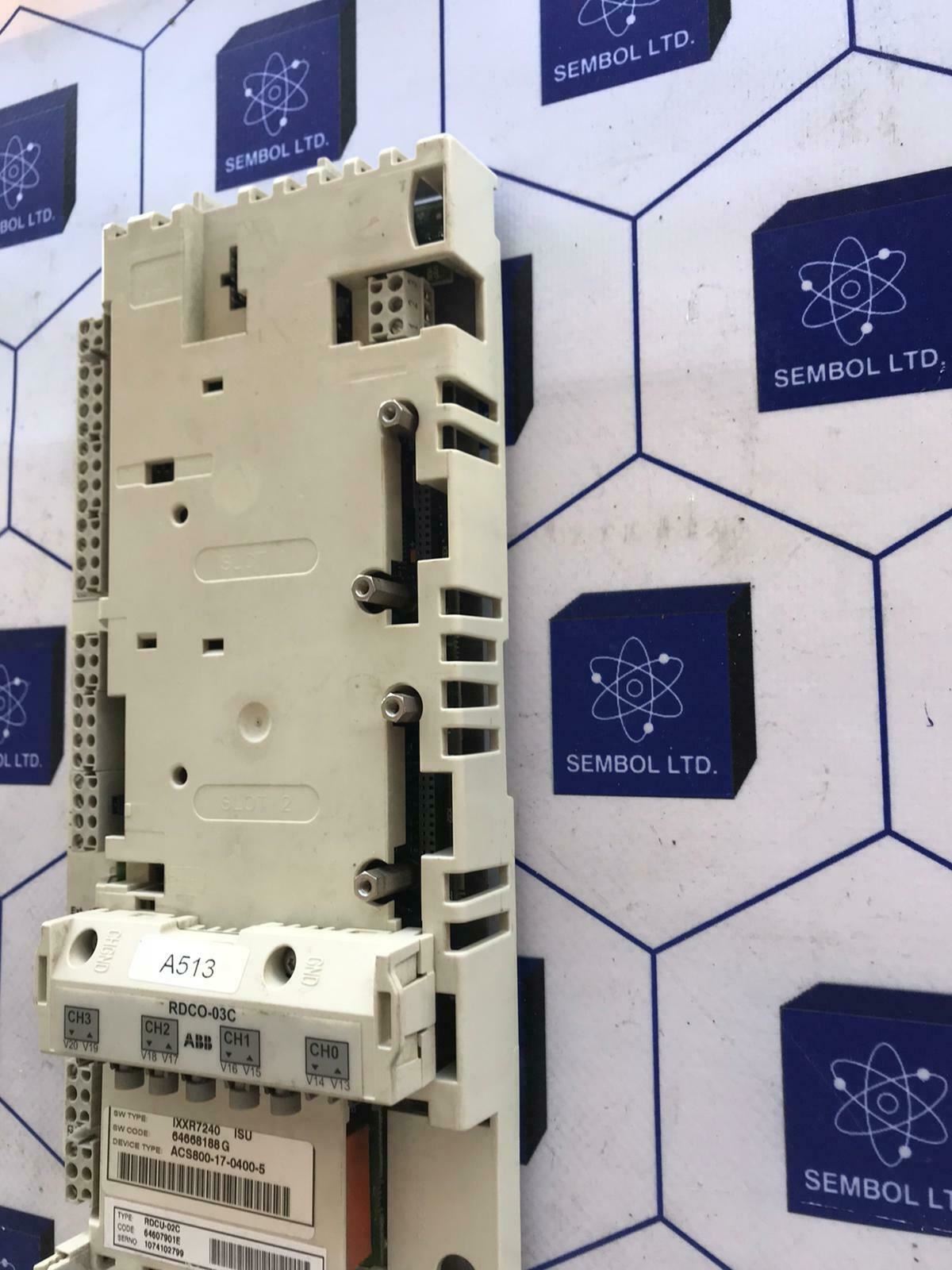 ABB RDCU-02C 64607901E ACS800-17-0400-5 RDCO-03C