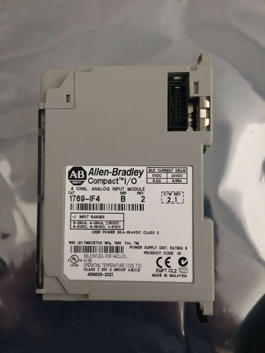 Allen-Bradley Compact I/O 4 Channel Analog Input Module, Ser. A Rev. 2 1769-IF4