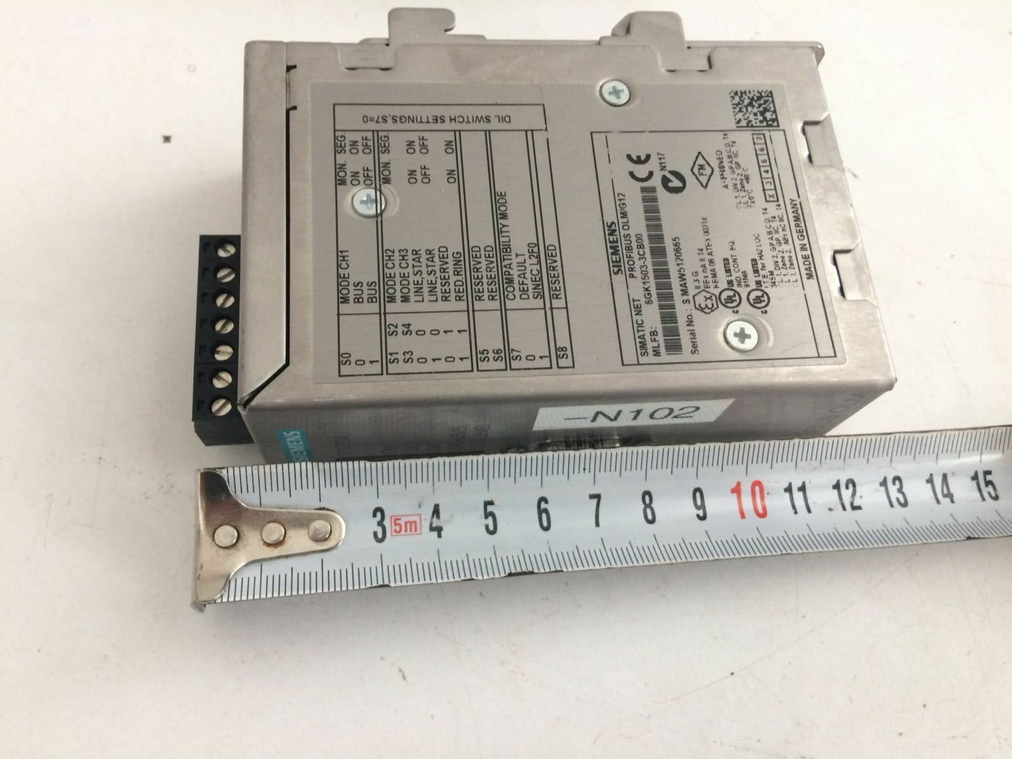 Siemens 6gk1 503-3cb00 Simatic Net PB Olm/g12 Optical Link