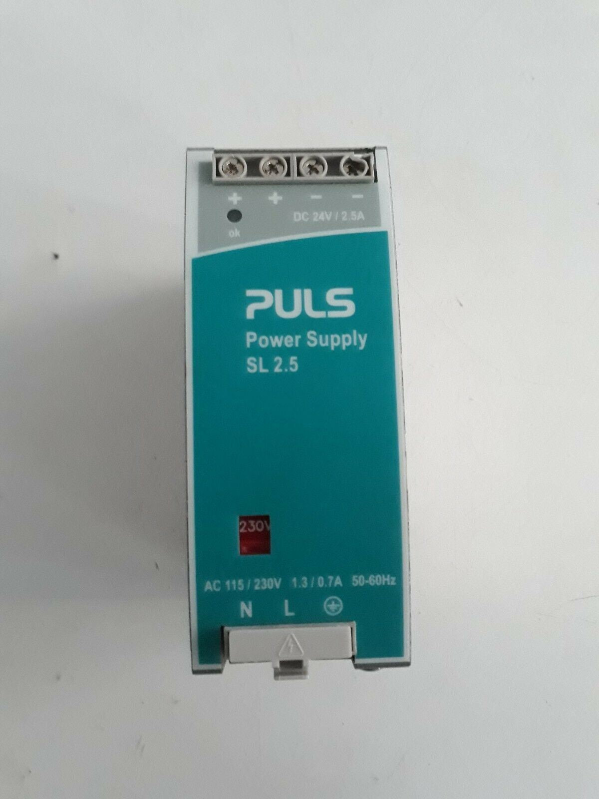 PULS POWER SUPPLY SL2.5 24VDC/2.5A 115/230VAC 1.3/0.7A 50-60Hz