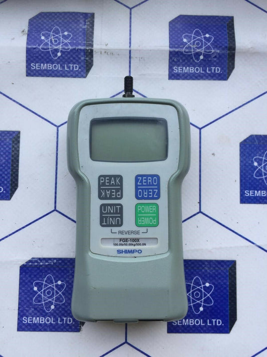 SHIMPO FGE-100X FGE Digital Force Gauge 100 lb / 50 kg / 500 N