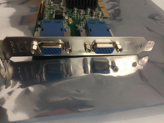 AGP card Matrox  Rev A MGI G45FMDHA32DB Dual VGA