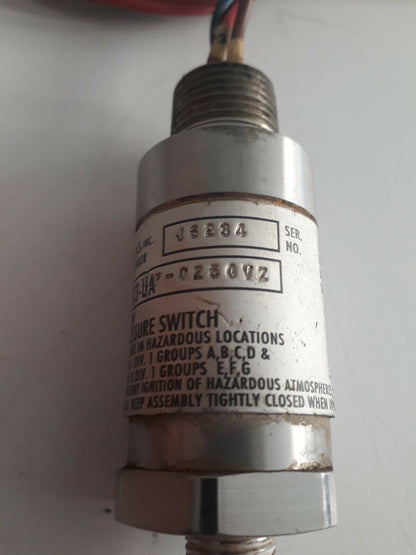 SIGMA-NETICS ADJUSTABLE PRESSURE SWITCH 703-UA 703-ua