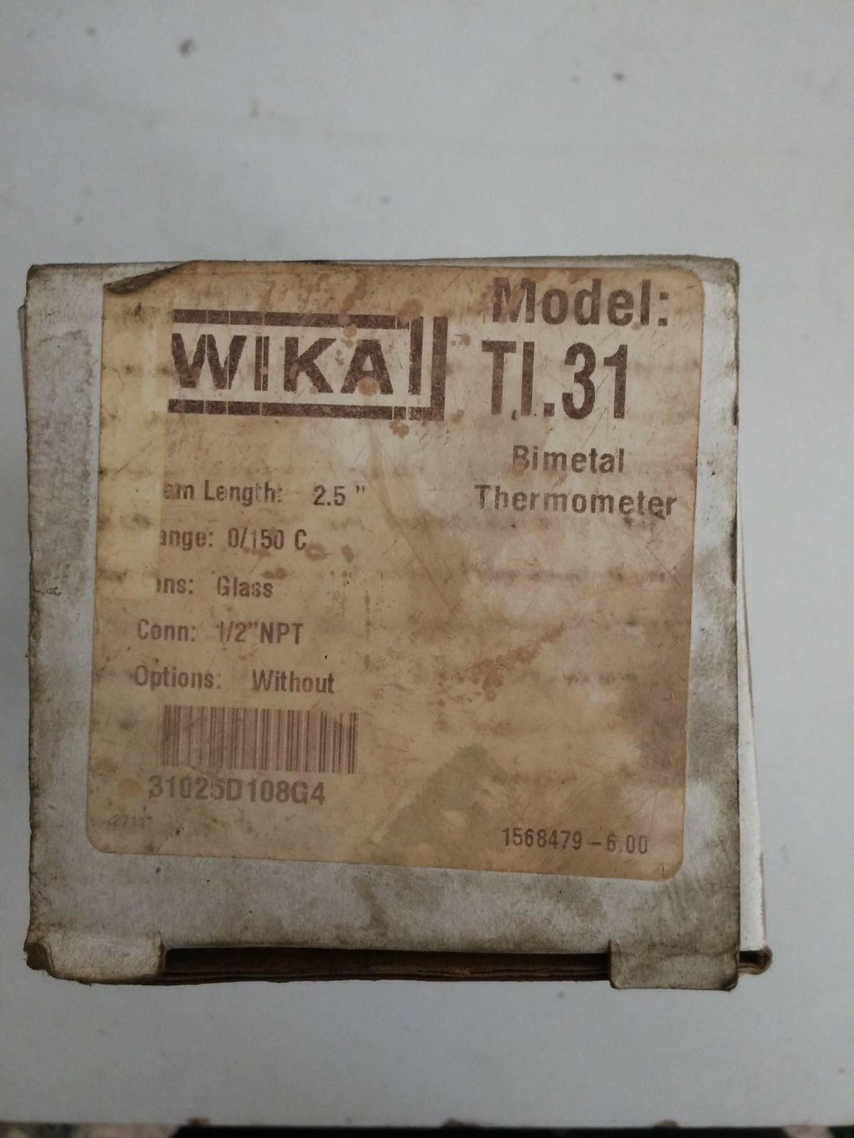 WIKA TI.31 Bimetal Thermometer