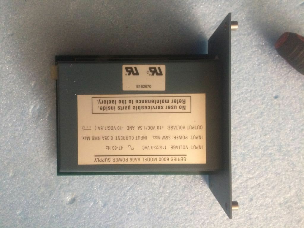 EOTEC 6AO6 Power Supply 115/230 VAC Weed Fiber Optics