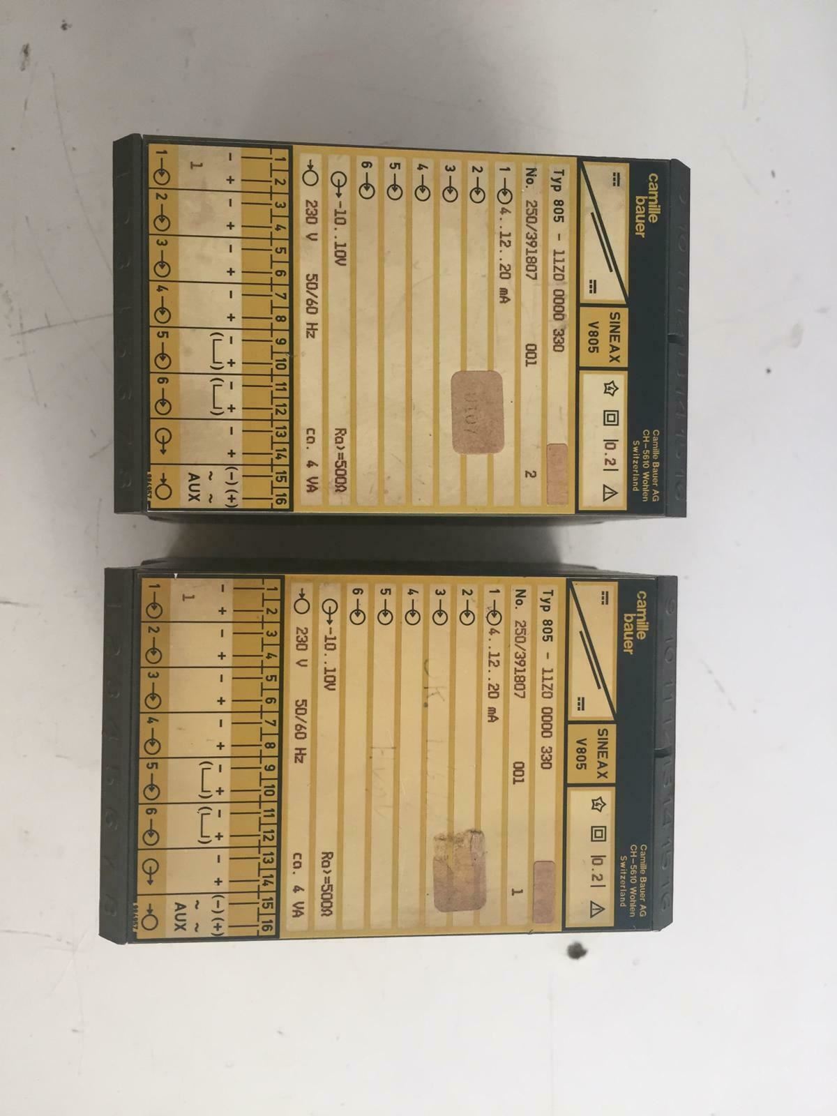 CAMILLE BAUER AG CH-5610 SINEAX V805 WOHLEN