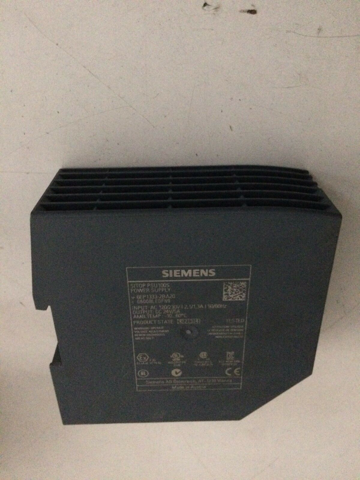 SIEMENS 6EP1333-2BA20 SITOP PSU 100S