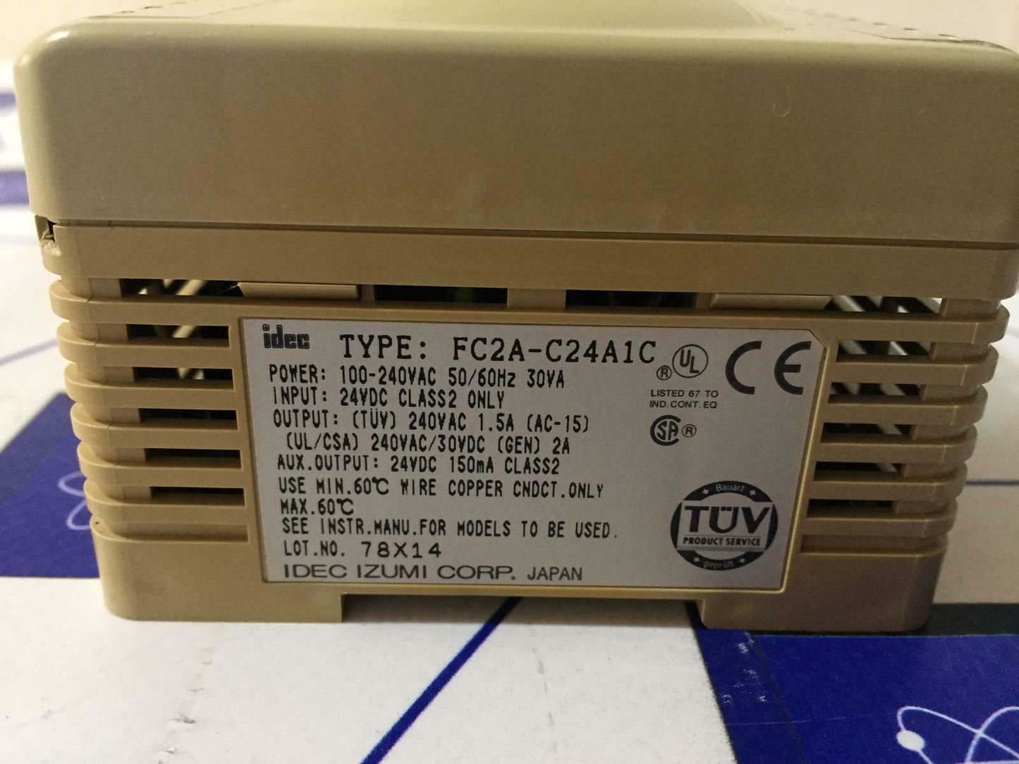 IDEC IZUMI CORP. FC2A-C24A1 / MICRO3 PLC MODULE