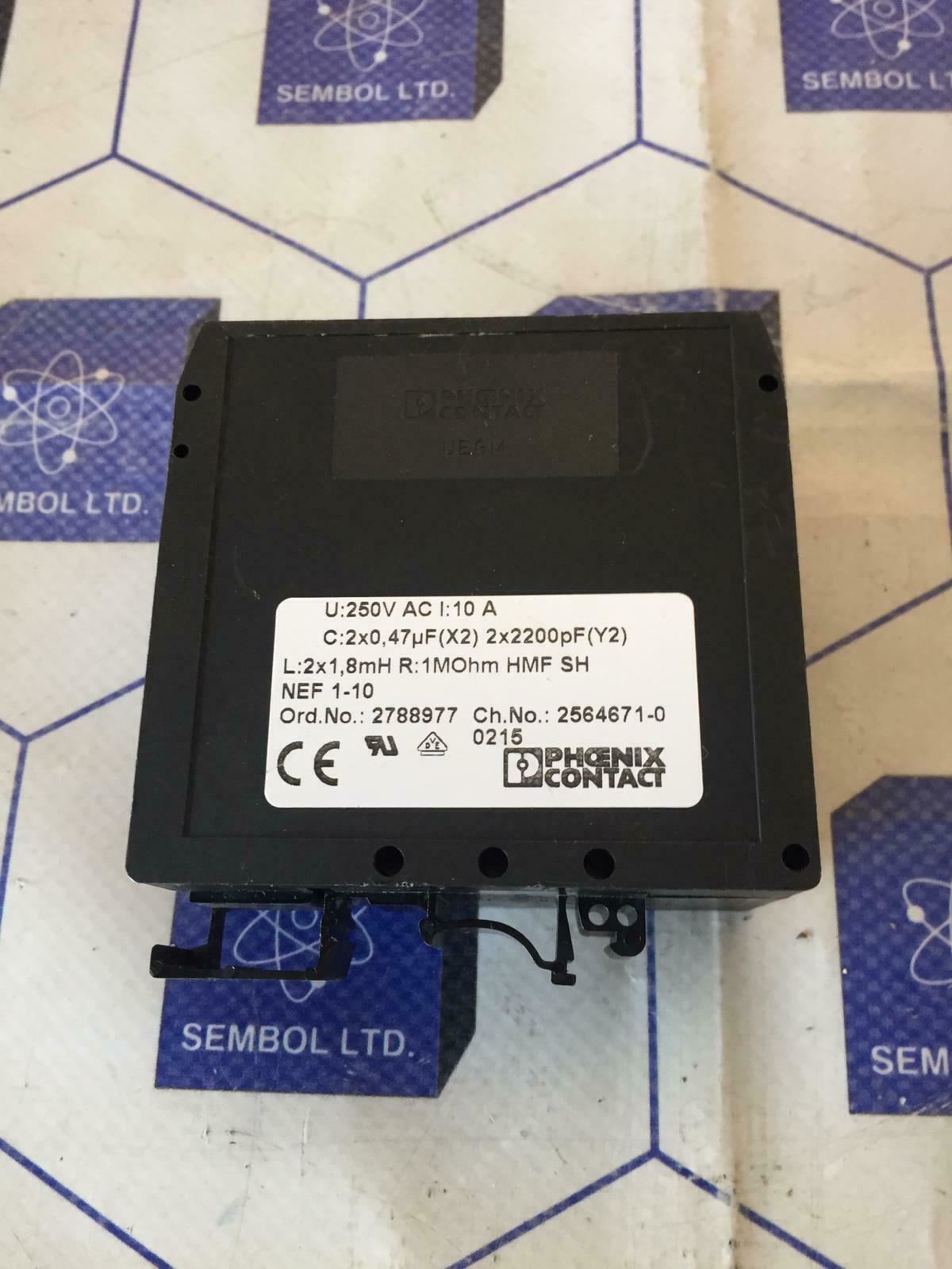 Phoenix Contact 2788977 NEF 1-10 EMC Filter Power Line Filter
