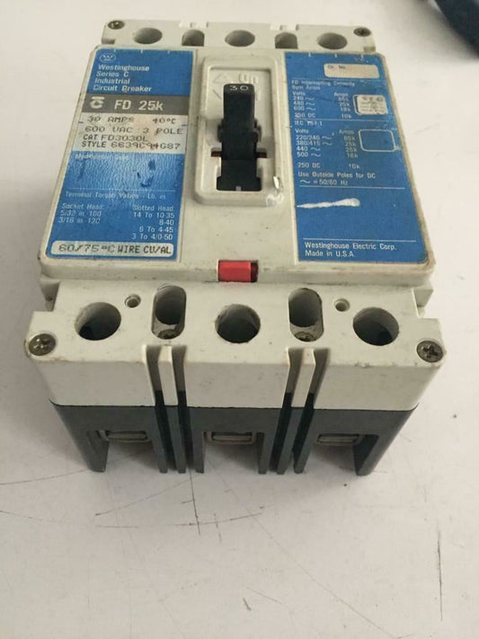 WESTİNGHOUSE SERIES C INDUSTRIAL CIRCUIT BREAKER  FD25k