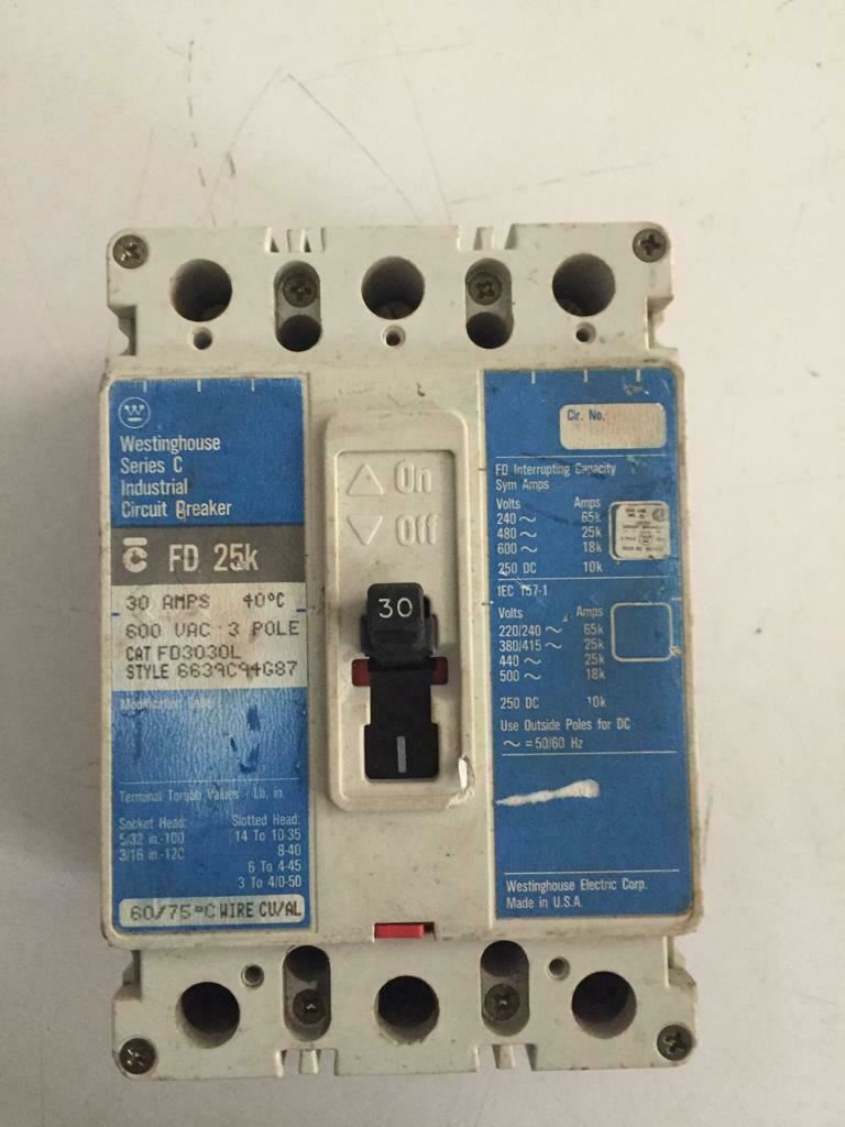 WESTİNGHOUSE SERIES C INDUSTRIAL CIRCUIT BREAKER  FD25k